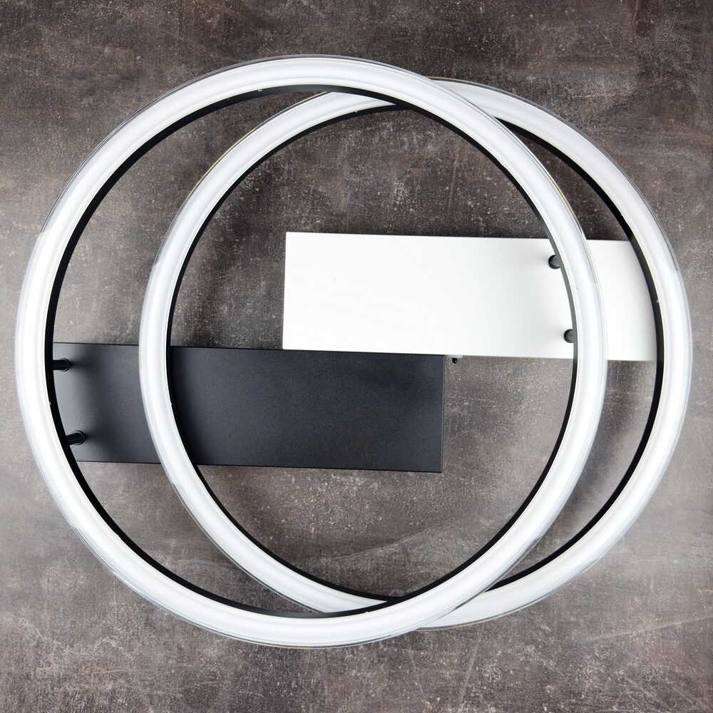 Светильник LED smart BRIONI-R с пультом 80Вт 3000-5000K 5000Lm Круглый Черный 220695